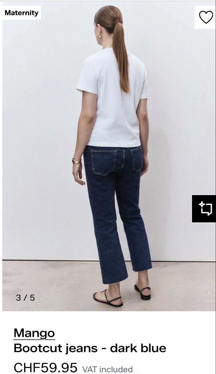 Mango Jeans: Schwangerschaft Jeans, Dark Blue, Bootcut, 34 Grösse – Nuovo (secondo la descrizione) da Dietikon venduto da vickydrum 2