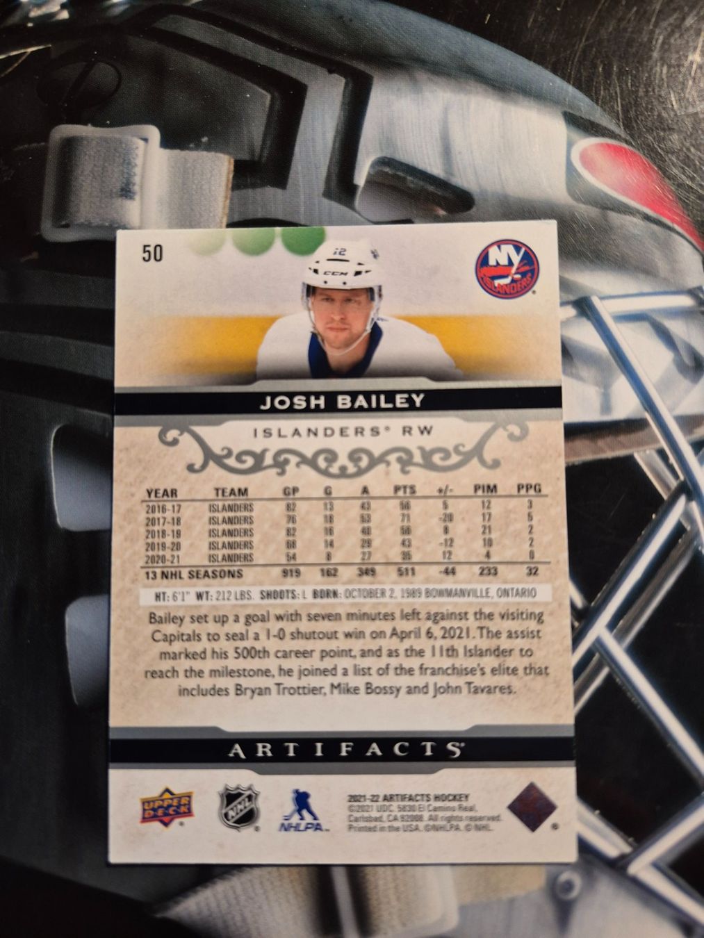 NHL Carte collezionabili: NHL Josh Bailey New York Islanders – Usato da Treiten venduto da Sauber73 1