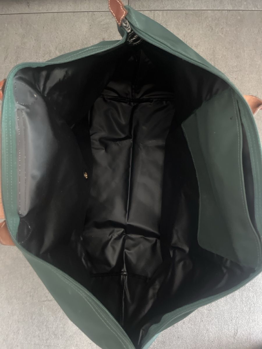 Longchamp Borse da donna: Sac Longchamp Le Pliage Type L vert cuir marron  – Usato da Vétroz venduto da jer_xgh6 2