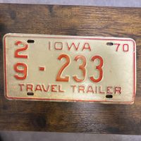 🇺🇸 1970 Vintage U.S. Autoschild - Iowa 29-233
