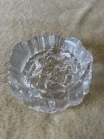 Glas-Schale / Schälchen mit Reliefmuster, Vintage Deko