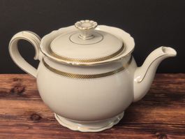 Zeh Scherzer Bavaria Elite Teekanne 1.1L Porzellan Golddekor