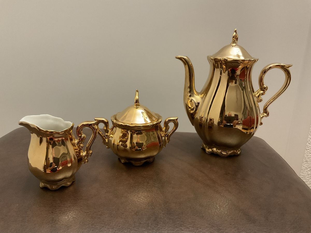 Set di piatti: 15 Teiliges Teeservice echt vergoldet – Usato da Allschwil venduto da Kasi1010 1