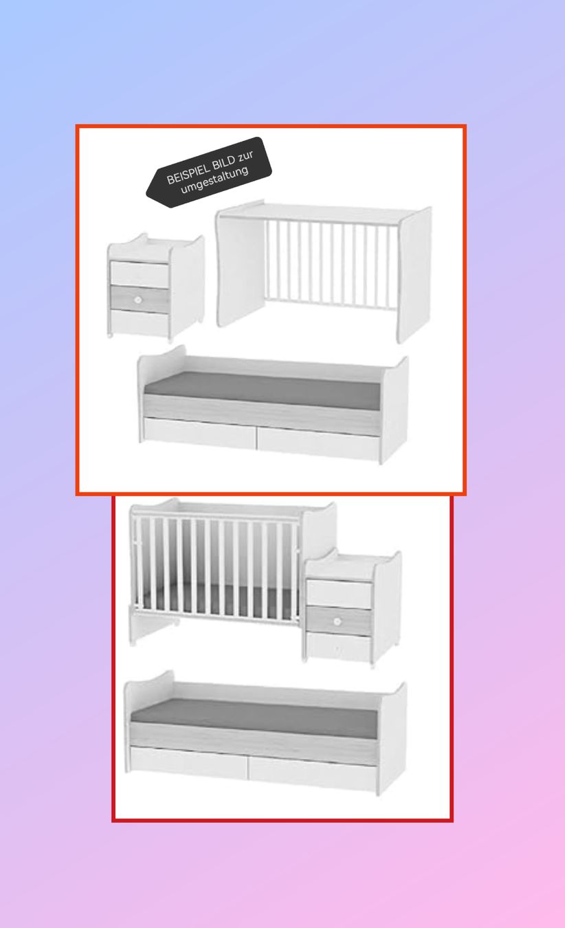Letti: Babybett-Kinderbett/ Wickeltisch Kombination LORELLI – Usato da Altnau venduto da Steffi.G. 7