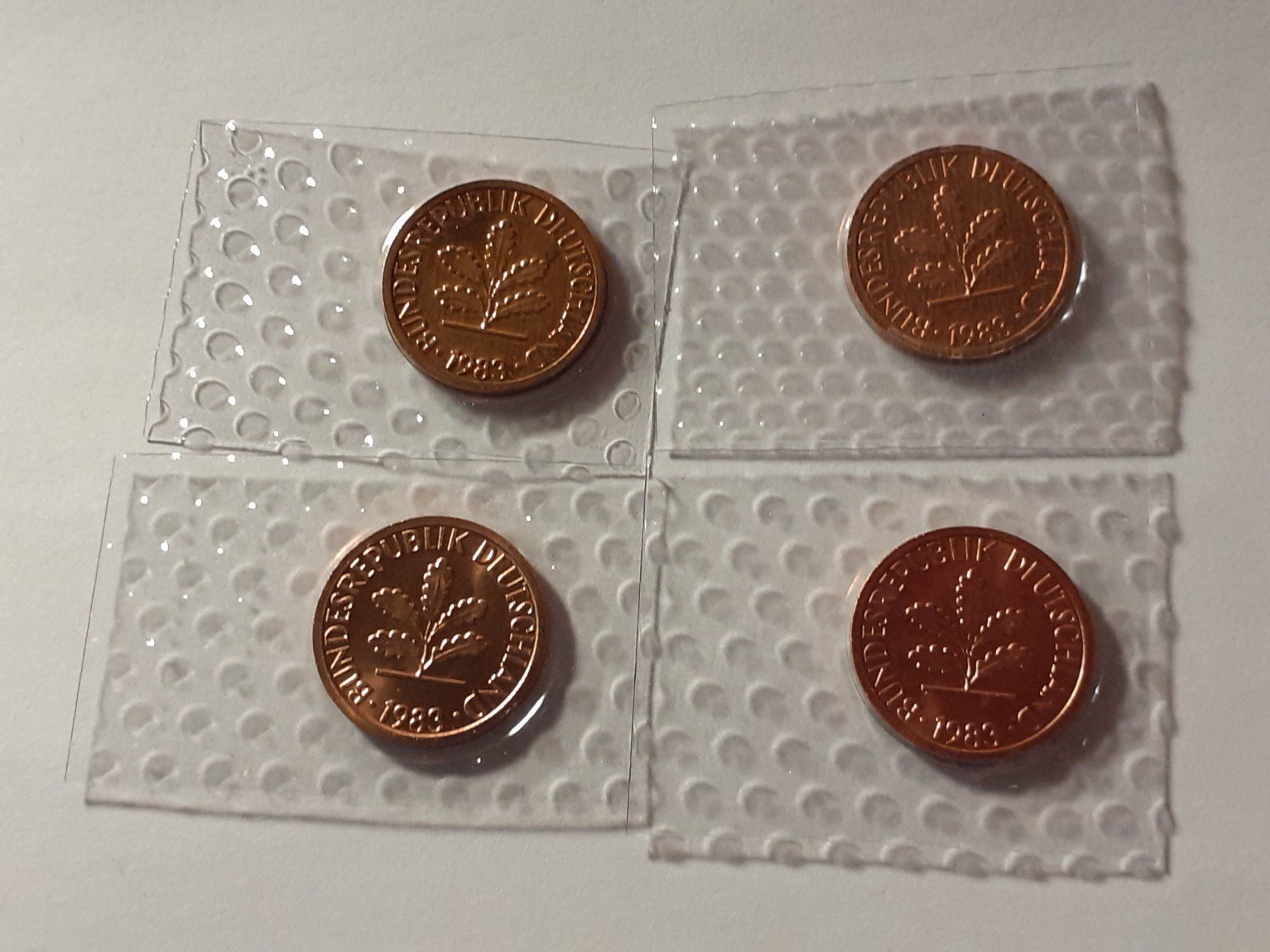 Tutti le monete: 4x 1 Pfennig 1983 Stgl – Nuovo (secondo la descrizione) da Pravidondaz venduto da LVtik 1