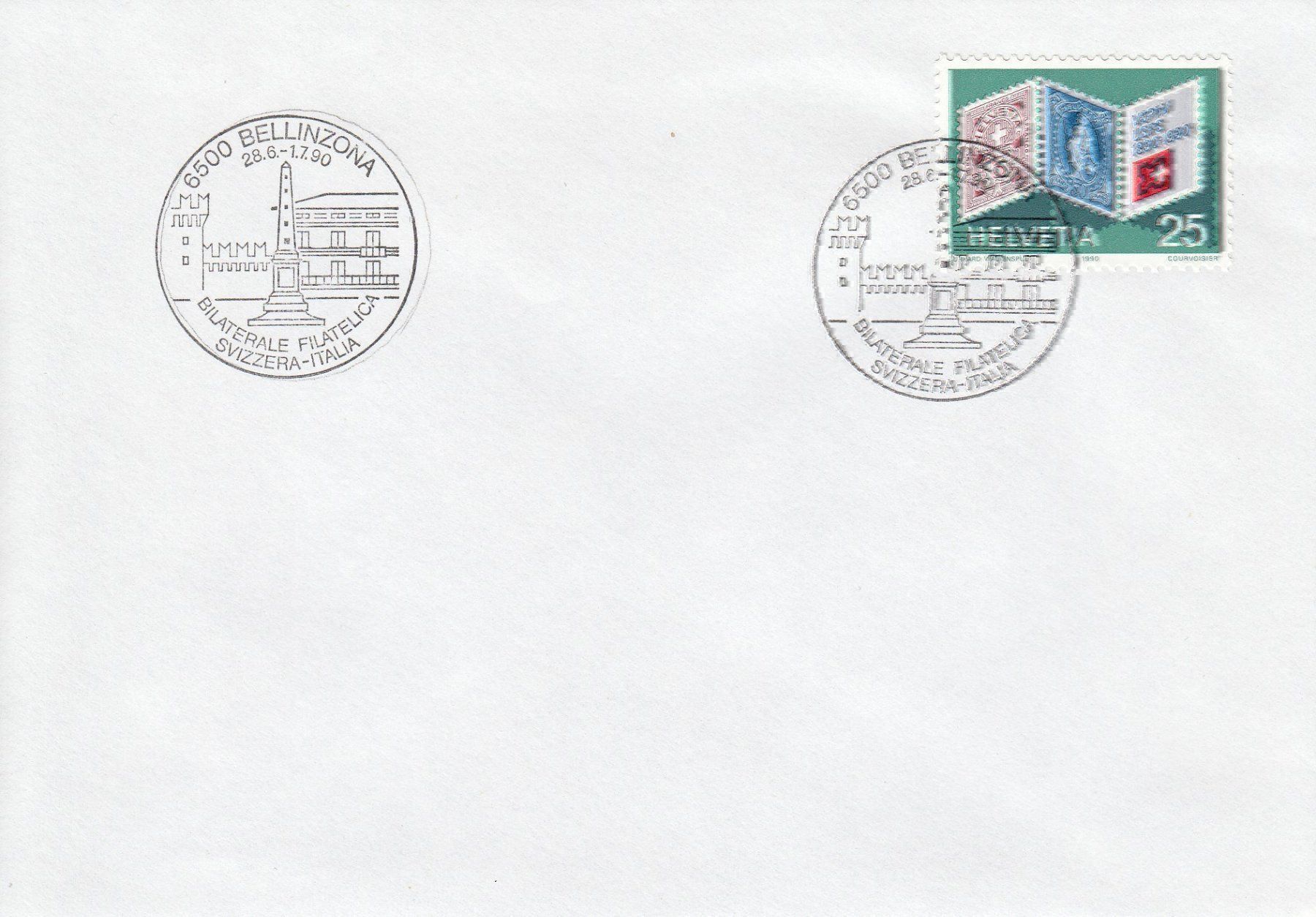 Alle Briefmarken: 1990 785 Schweiz Italien Phila Bilateral – Gebraucht aus Spreitenbach von Mustang_1105