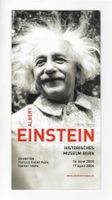 Albert Einstein Ausstellungsprospekt