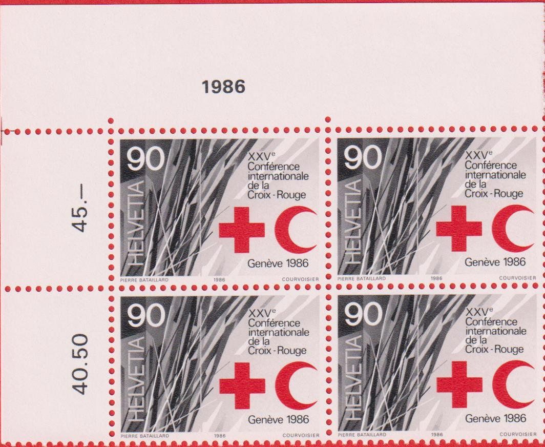 Tutti i francobolli: FDC 1986 ET & 4 x 4er Blöcke Postfrisch m. Tab – Usato da Oensingen venduto da Stro11 3