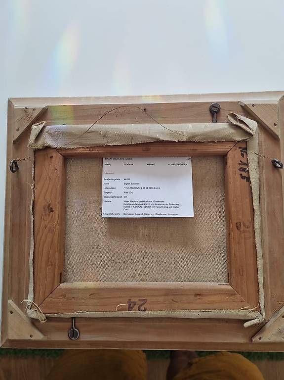 Dipinti: Gemälde Leinwand Sigrist Salomon – Usato da Basel venduto da the_v79l 1