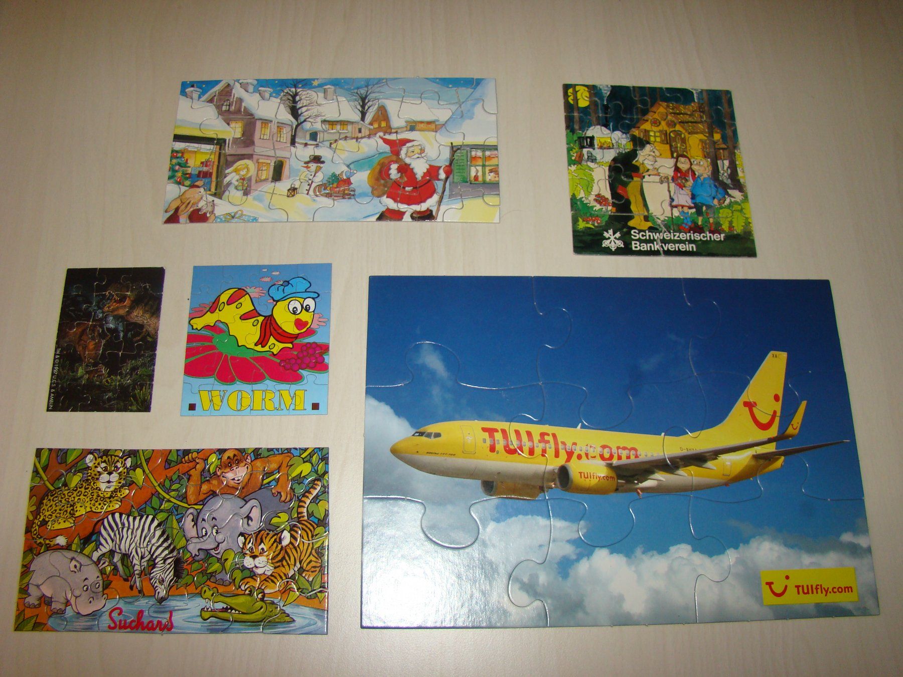 Puzzles: Box mit 6 kleinen Puzzles für zu Hause oder unterwegs – Gebraucht aus Malters von burzi