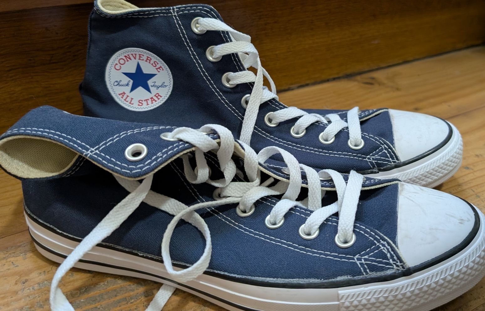 Converse Scarpe da uomo: Converse Chuck Taylor High Sneaker blau 42 – Usato da Basel venduto da Ro_Ma20