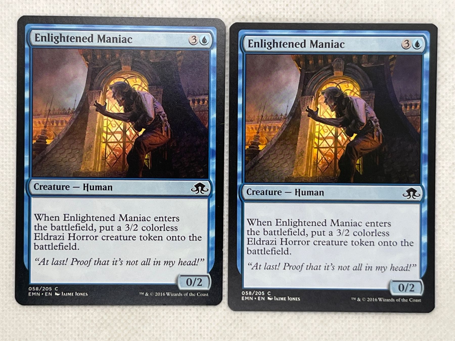 Magic The Gathering Carte collezionabili: MTG Enlightened Maniac EMN 58 Englisch Common 2x – Usato da Hinterkappelen venduto da Kim1992