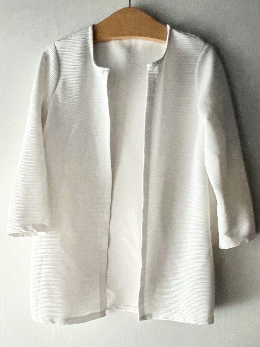 Only Manteaux: ONLY Strickjacke weiss L, Long Cardigan – D'occasion à Uetendorf par pink2