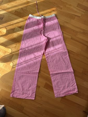 Zara Hose, Gr. XS, Rosa gestreift, Sommer-Look, Neuwertig