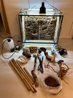 Terrarium mit viel Zubehör