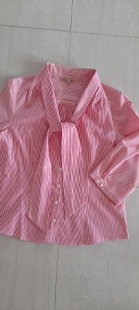 Chemisier Manoukian lavalière Bluse mit Bindeband Gr. L