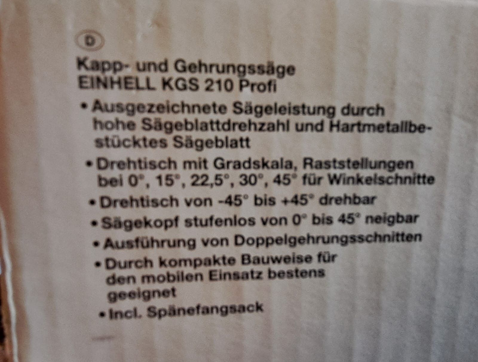Einhell Scies: EINHELL Kapp- und Gehrungssäge – D'occasion à Preles par crazydream 4