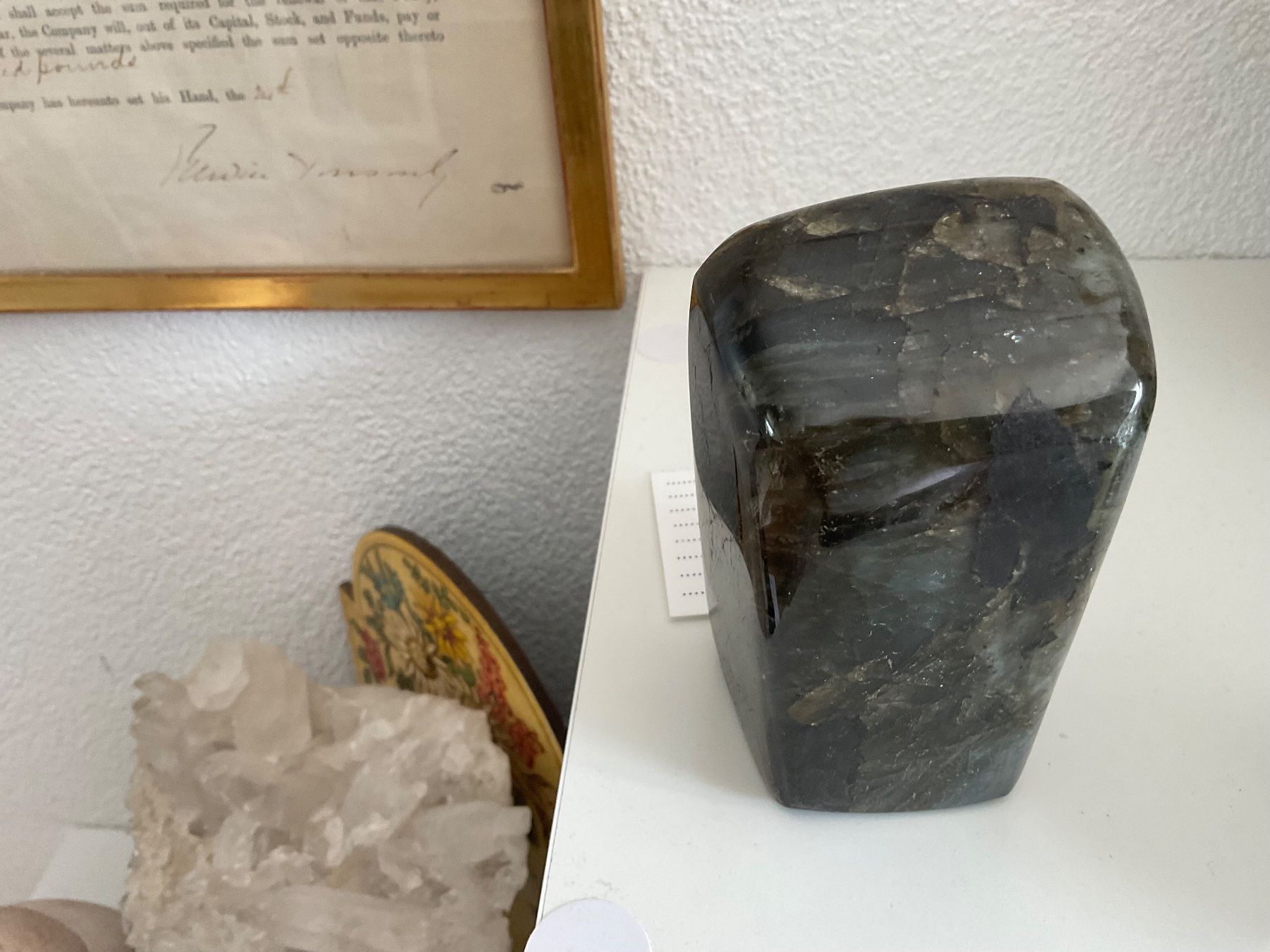 Minerali & Pietre curative: Spektakulärer Labradorit Handschmeichler aus Madagaskar – Nuovo (secondo la descrizione) da Gibswil venduto da MineralienJRS 3