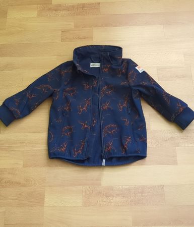 Softshell Kinderjacke Dinosaurier Grösse 104 guter Zustand