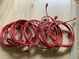 Diverse rote LAN Kabel, Länge 3.0m, Top Zustand!