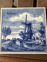 Peinture en céramique grise vintage Delft Blue Holland