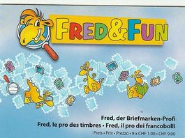 Postfrisches Markenheftchen Fred & Fun, Frankatur 8.- Fr.