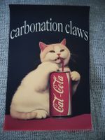 Affiche décorative chat Cat-Cola style vintage 