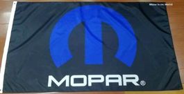 Mopar Dodge Chrysler Plymouth Fahne schwarz blau