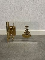 Goldfarbene Clock Engine Uhr - Made in Holland