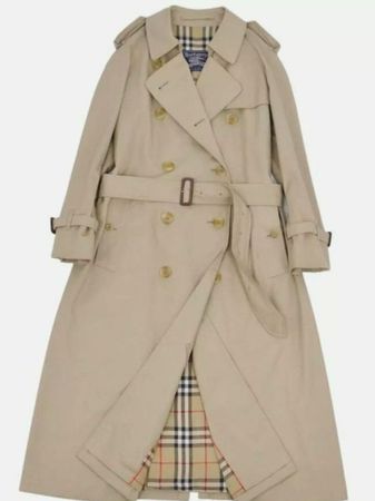 BURBERRY Mantel Trenchcoat Gehrock Novacheck Wool-Futter 42