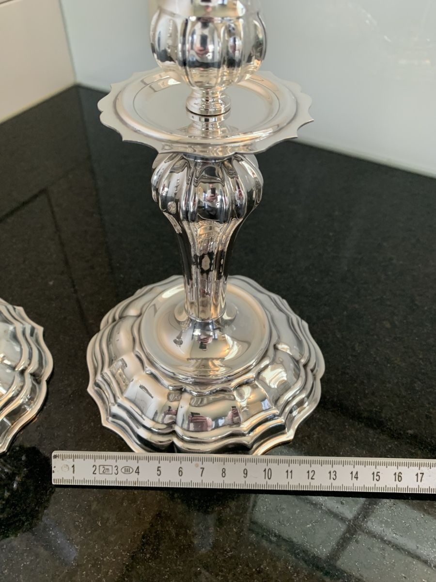 Portacandele: Kerzenständer 800 Silber – Usato da Zollikofen venduto da ausmisten_at_home 3