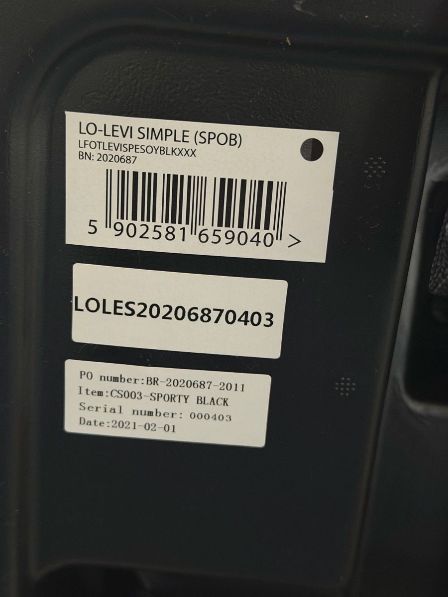 Seggiolini per auto: Car Seat - Lionelo Levi Simple Black – Nuovo (secondo la descrizione) da Luzern venduto da amfs3 3