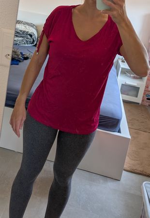 Gerry Weber Top, Size M, V-neck, Summer, New, Pink!