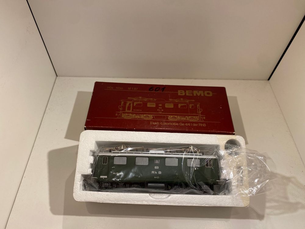 Bemo Modelleisenbahnen: BEMO 1250 121 RhB Ge 4/4 I 601 "Albula" – Neu (gemäss Beschreibung) aus Wettingen von Moba.Blum 6
