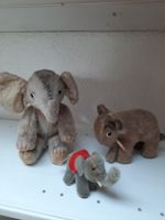 alte Plüschtiere / Plüschelefanten Vintage