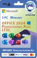Microsoft Office 2024 Professional Plus 3 PC Lifetime