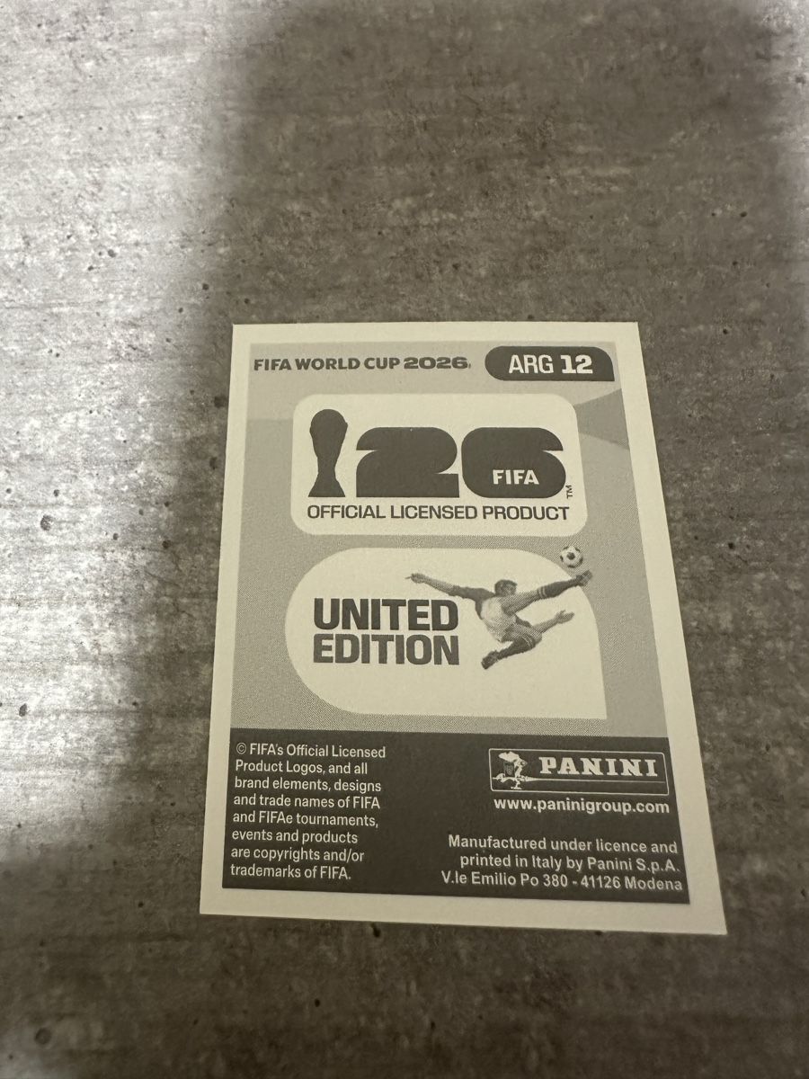 Panini Cartes à collectionner: ARG 12 , FIFA WORLD CUP 2026 PANINI  – Neuf (Voir description) à Frauenfeld par 1PegPeg1 1