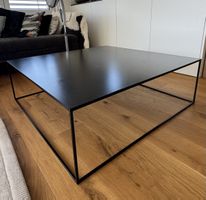 Couchtisch schwarz Metall L100cm B100cm H33cm