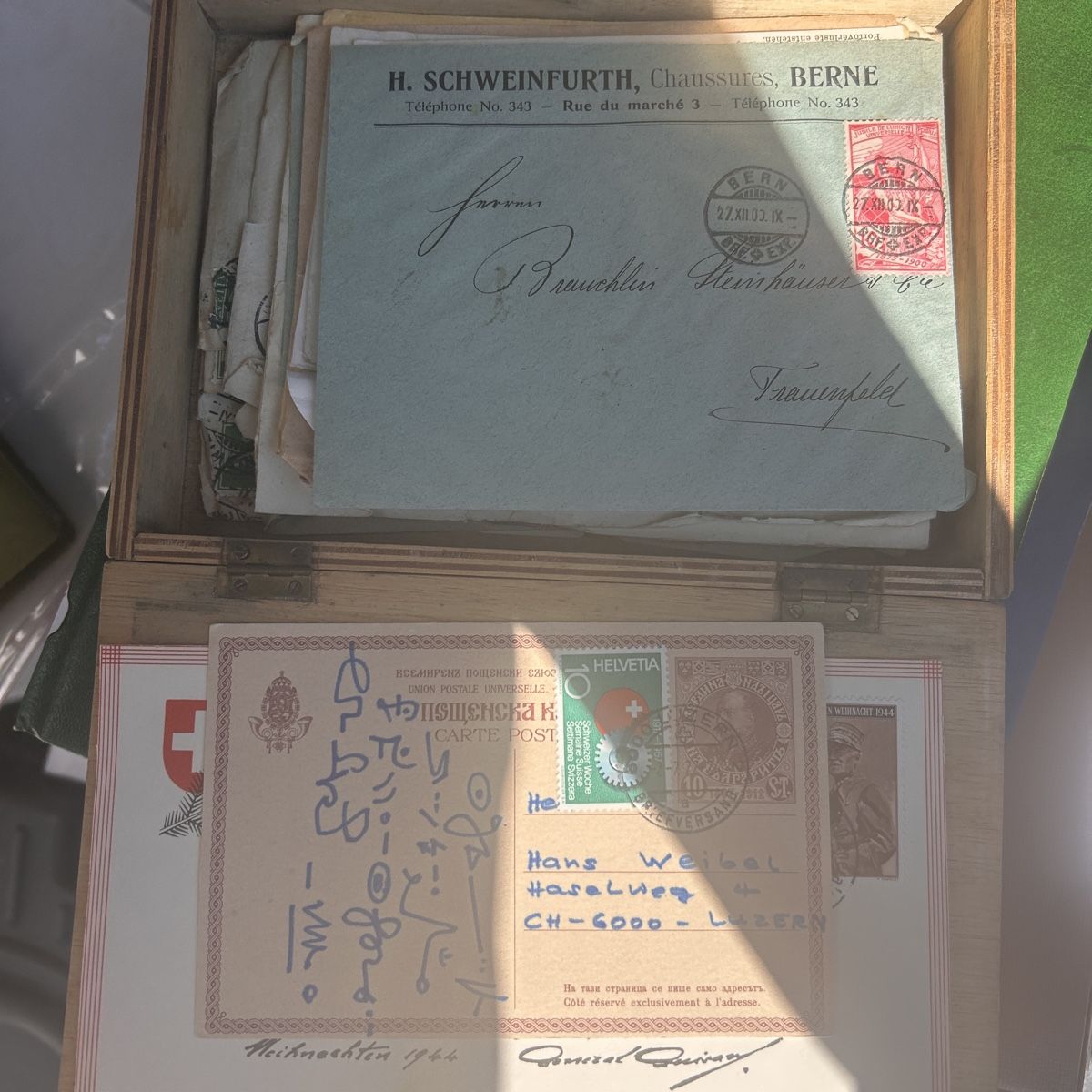 Alle Briefmarken: Historische Briefe/Postkarten ca 1911 – Gebraucht aus Laufen von belleskulptur 4