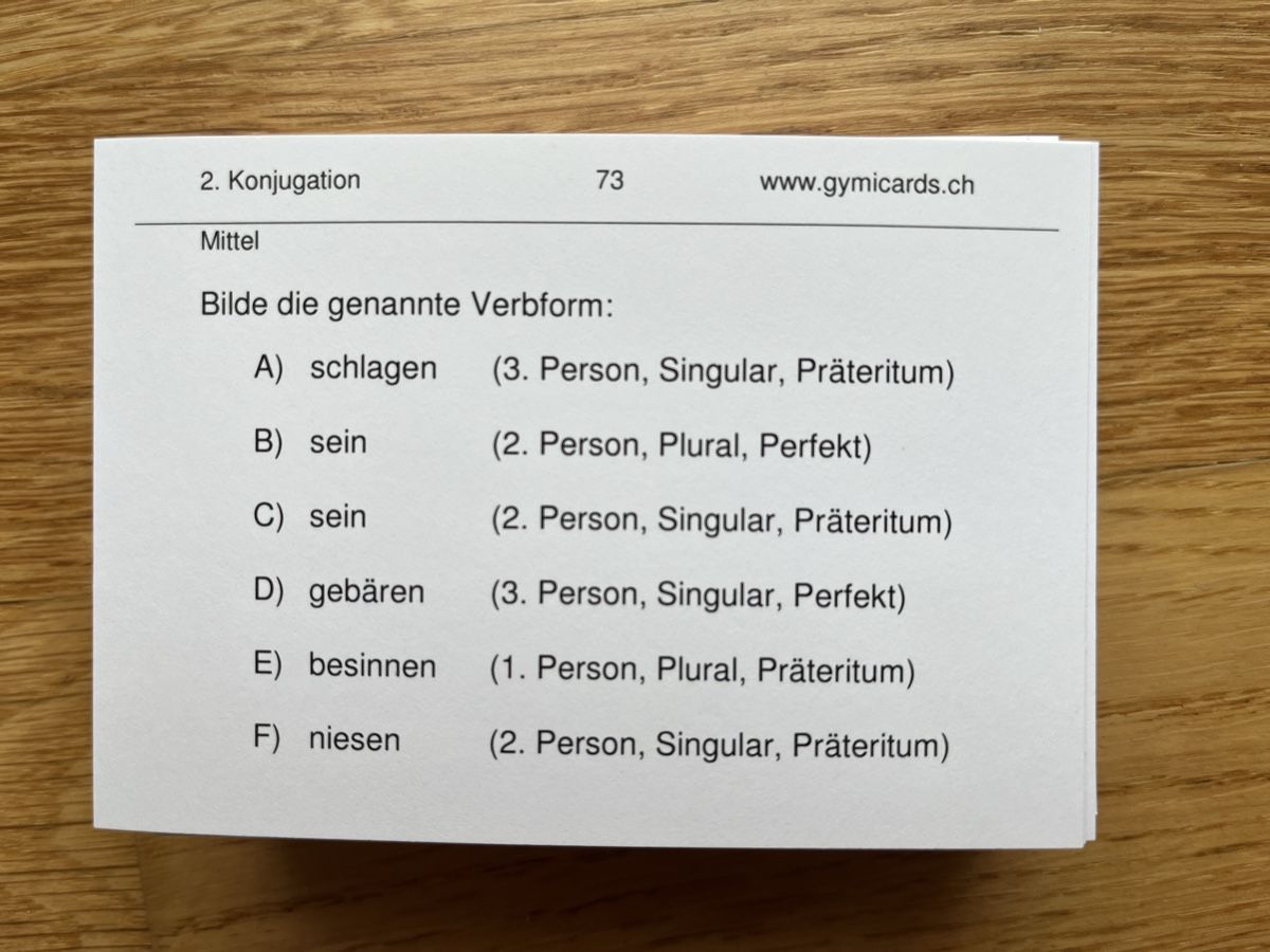 Libri: Gymicards Deutsch 6. Klasse – Usato da Zürich venduto da yeti044 4