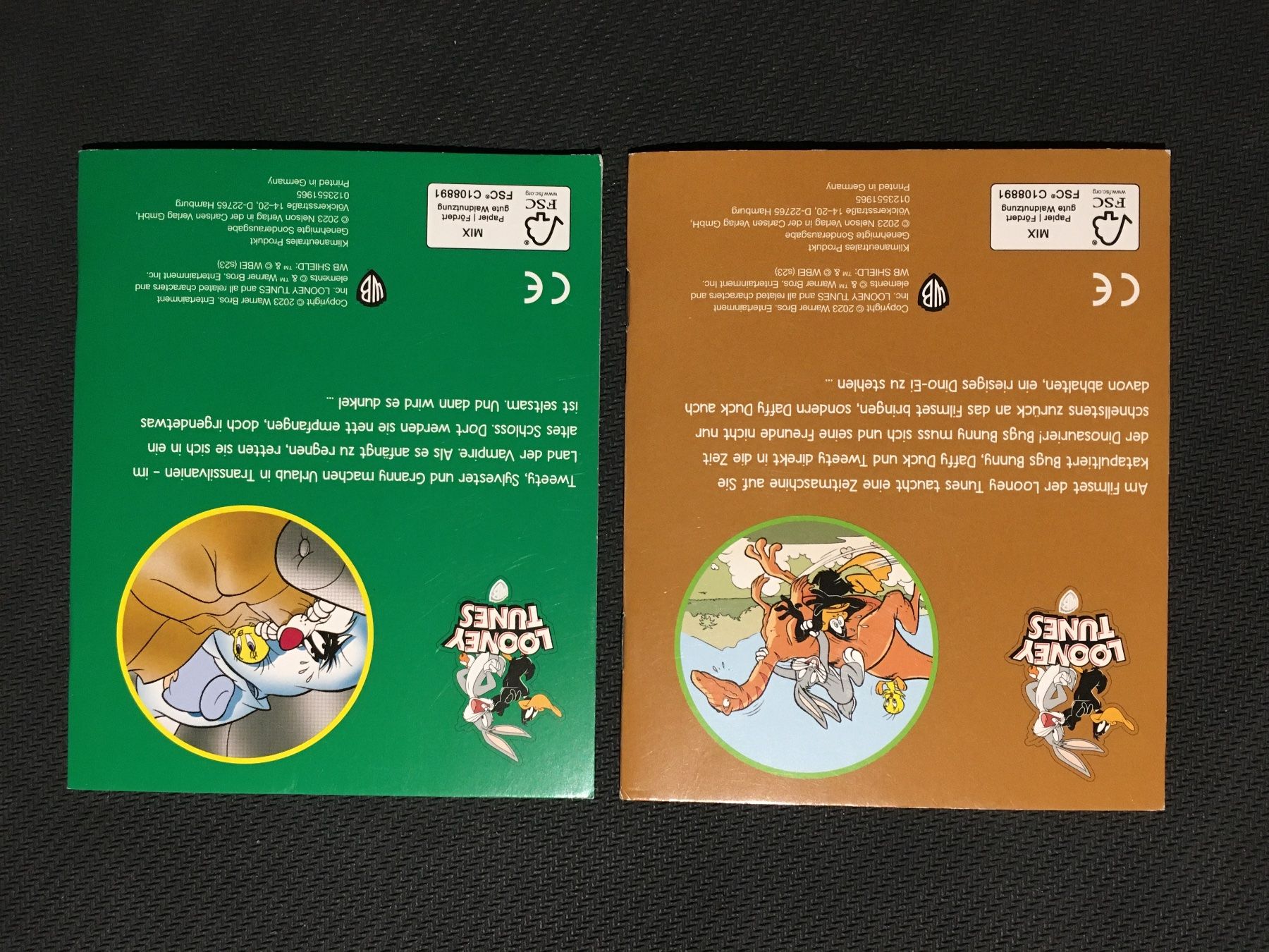 BD: 2 Looney Tunes Büchlein: Dinos & Vampire – D'occasion à Rafz par SaintCruz 1