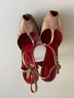 Kroko Leder Sandalen Damen High Heel Sandalette
