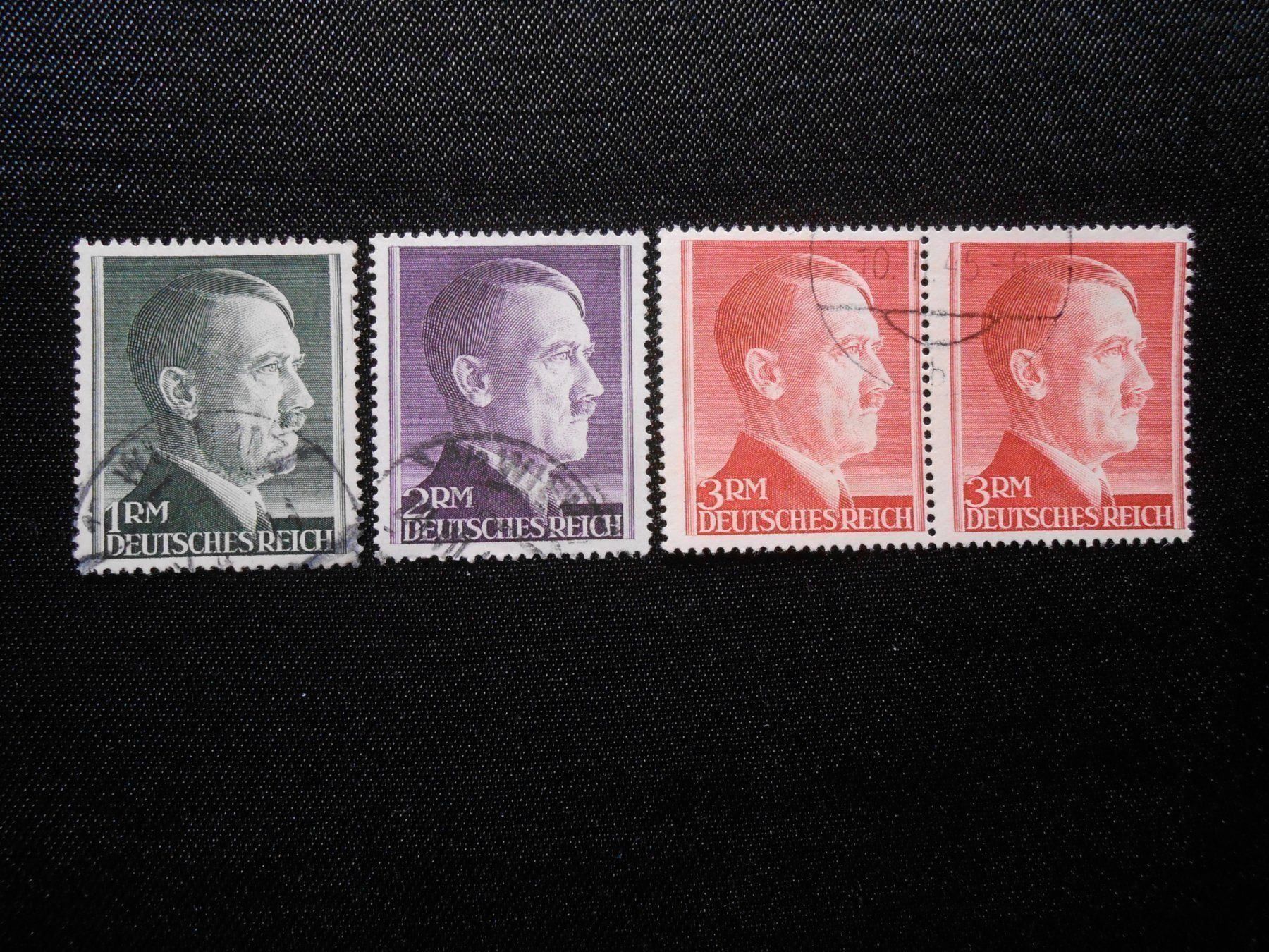 Tutti i francobolli: DR   Mi 799B-801B   1944 - Lot 326 – Usato da Hallwil venduto da pkaiser44 1
