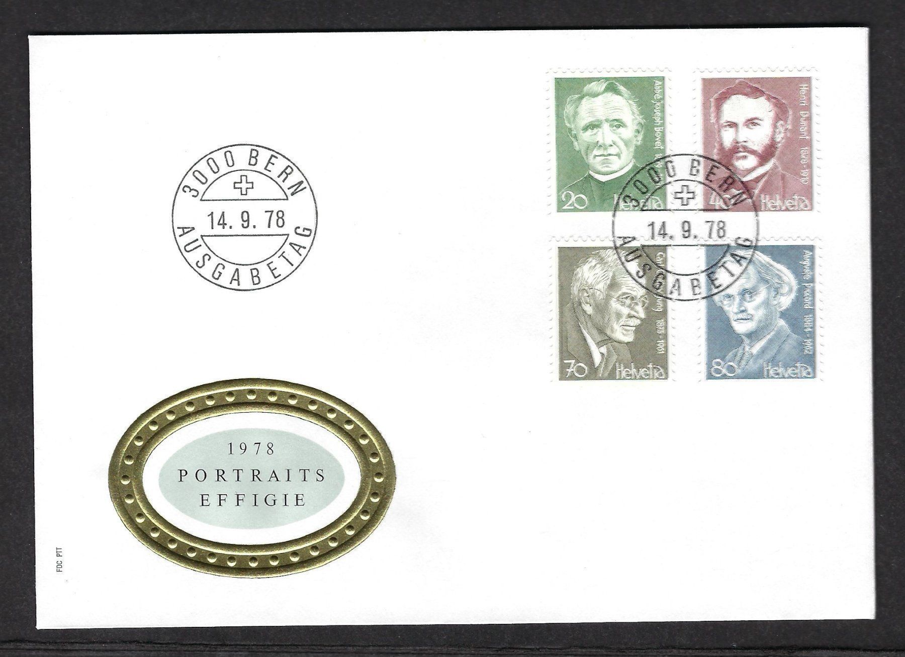 Tutti i francobolli: Portraits Effigie 1978, Ersttagsbrief – Usato da Luzern venduto da Einh0rn