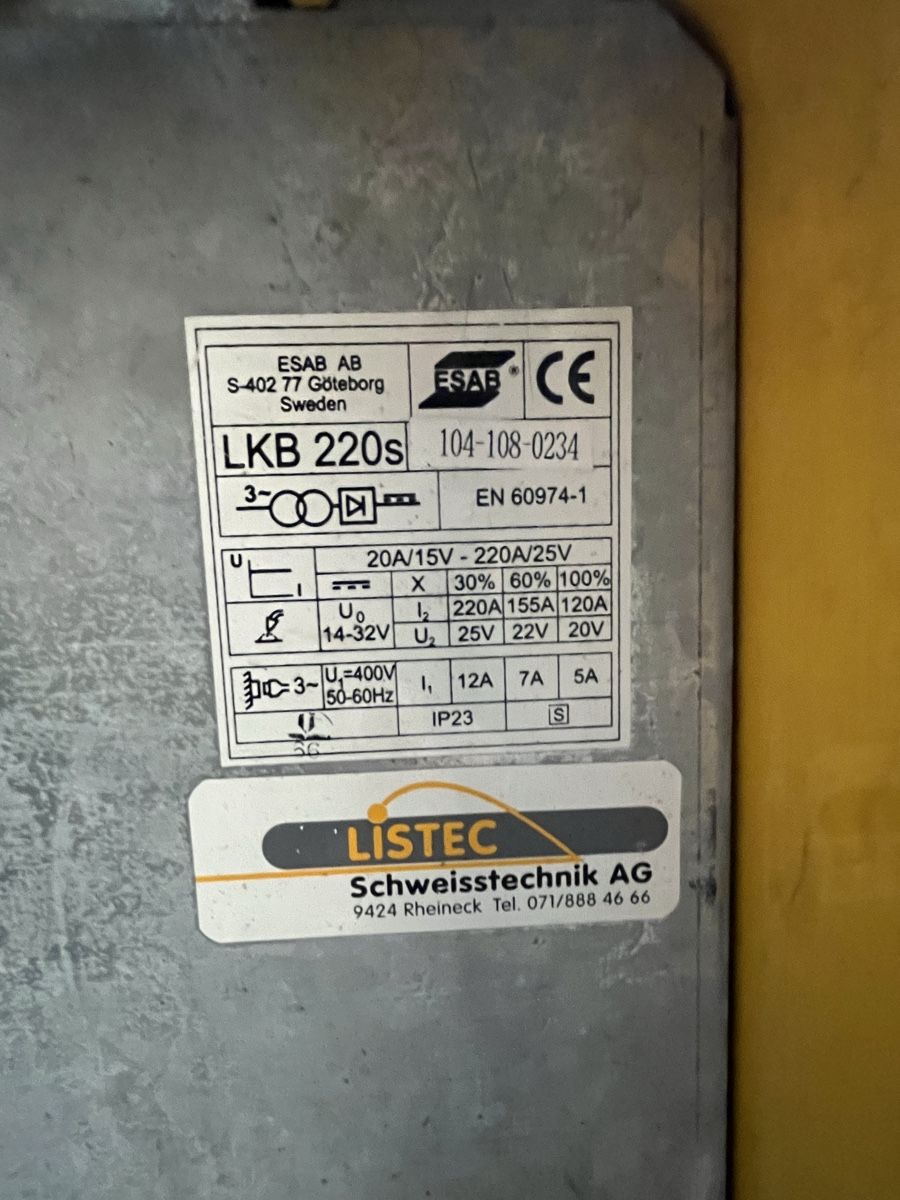 Esab Löten & Schweissen: ESAB Schweissanlage – Gebraucht aus Wila von Vector5e 3