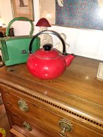 Vintage Teekessel, Rot, 