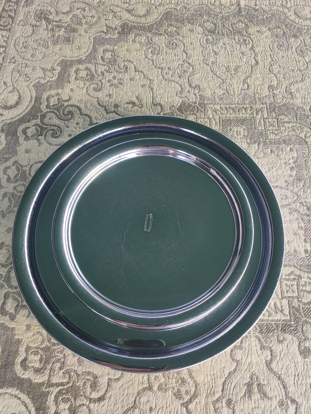 Piatti di portata: 6er Set Silber Tabletts Serviertabletts Ø ca. 21cm /28.5cm – Usato da Gipf-Oberfrick venduto da minini