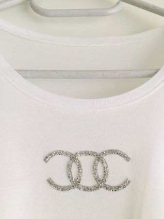 Edles Langarm T-Shirt Baumwolle weiss