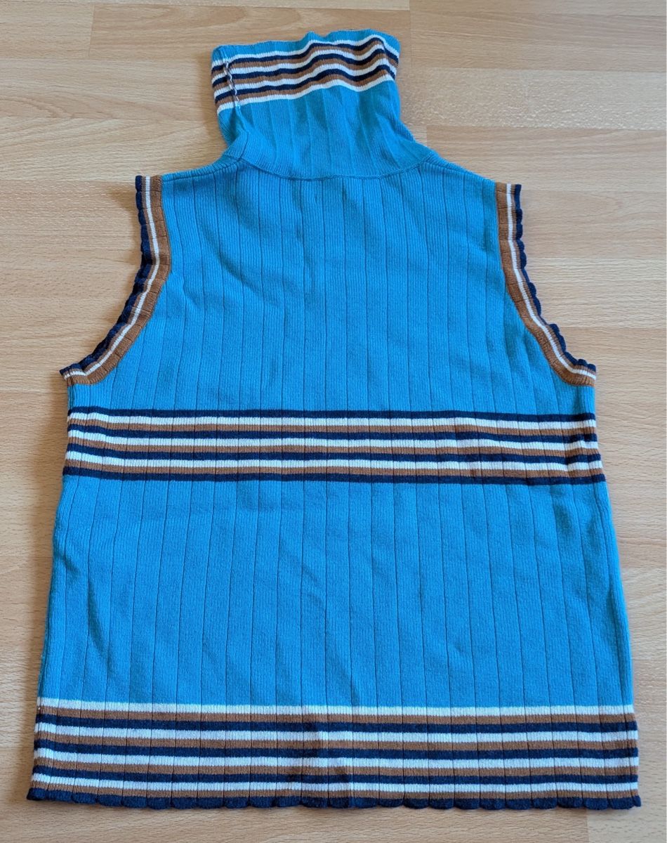 Benetton Pullover & Sweatshirts: Ärmelloser Rollkragenpullover gestreift - S – Gebraucht aus St. Silvester von Fabelliii 1