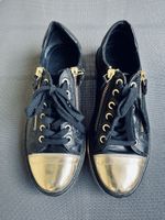 Sneakers Valerio 1966 schwarz goldfarben guter Zustand